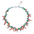 Multi-gemstone beaded necklace, 'Bright Garden' - Handcrafted Aventurine and Chalcedony Beaded Necklace (image 2d) thumbail