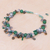Perlenkette mit mehreren Edelsteinen - Thailändische Perlenkette aus Labradorit und Chalcedon