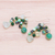 Prehnite and quartz dangle earrings, 'Green Countryside' - Hand Crafted Prehnite and Quartz Dangle Earrings (image 2b) thumbail