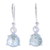 Prehnite dangle earrings, 'Free Love in Ice Blue' - Prehnite and Sterling Silver Dangle Earrings thumbail