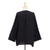 Cotton blouse, 'Modern Look in Black' - Long-Sleeve Cotton Gauze Blouse from Thailand (image 2e) thumbail