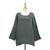 Cotton blouse, 'Modern Look in Grey' - Sage Grey Cotton Double Gauze Blouse (image 2a) thumbail