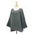 Cotton blouse, 'Modern Look in Grey' - Sage Grey Cotton Double Gauze Blouse (image 2d) thumbail
