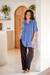 Cotton shirt, 'Whip Smart in Blue' - Blue Cotton Gauze Shirt from Thailand thumbail