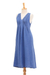 Cotton A-line dress, 'Day Off' - Sleeveless Cotton A-Line Dress (image 2d) thumbail