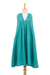 Cotton A-line dress, 'Good Fortune' - Sleeveless Cotton A-Line Dress from Thailand (image 2a) thumbail