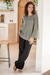 Baumwollhose 'Cool Classic in Black' - Handgefertigte Hose aus Double-Gaze-Baumwolle