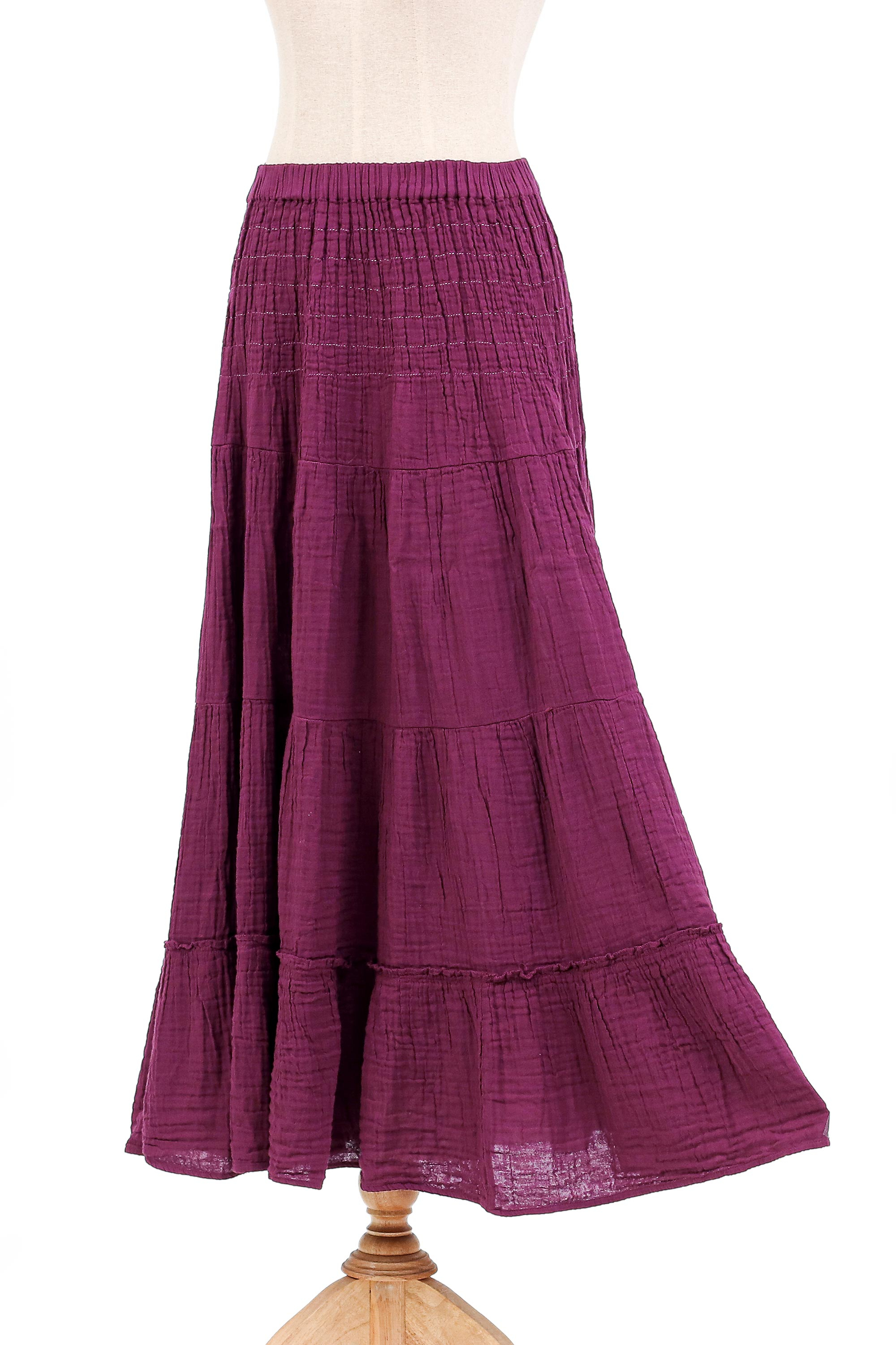 UNICEF Market | Thai Cotton Double Gauze Skirt - A Day Out in Mulberry