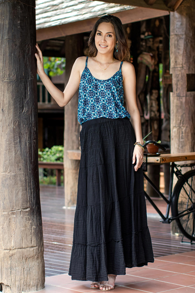 Cotton skirt, Simple Vow in Black