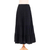 Cotton skirt, 'Simple Vow in Black' - Black Cotton Gauze Skirt from Thailand (image 2c) thumbail