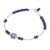 Lapis lazuli pendant bracelet, 'Forget Me Not in Blue' - Lapis Lazuli and Sterling Silver Pendant Bracelet (image 2c) thumbail