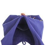 Cotton shoulder bag, 'Summer Vacation' - Hmong-Style Cross Stitch Cotton Shoulder Bag