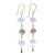 Gold-plated cultured pearl dangle earrings, 'Golden Drizzle' - Gold-Plated Cultured Pearl Dangle Earrings thumbail