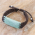 Jade macrame pendant bracelet, 'Spring Jade' - Jade and Sterling Silver Macrame Pendant Bracelet (image 2) thumbail
