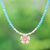Rose gold-plated howlite pendant necklace, 'Dreamy Skies' - Rose Gold-Plated Howlite Pendant Necklace (image 2) thumbail