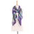 Batik silk scarf, 'Vivid Night' - Handmade Batik Silk Scarf from Thailand thumbail