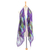 Batik silk scarf, 'Vivid Night' - Handmade Batik Silk Scarf from Thailand (image 2c) thumbail