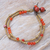 Jasper and carnelian beaded bracelet, 'Natural You in Orange' - Jasper and Carnelian Beaded Bracelet