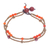 Jasper and carnelian beaded bracelet, 'Natural You in Orange' - Jasper and Carnelian Beaded Bracelet