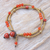 Jasper and carnelian beaded bracelet, 'Natural You in Orange' - Jasper and Carnelian Beaded Bracelet