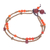 Jasper and carnelian beaded bracelet, 'Natural You in Orange' - Jasper and Carnelian Beaded Bracelet