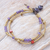 Jasper and amethyst beaded bracelet, 'Natural You in Purple' - Handcrafted Jasper and Amethyst Beaded Bracelet (image 2) thumbail