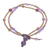 Jasper and amethyst beaded bracelet, 'Natural You in Purple' - Handcrafted Jasper and Amethyst Beaded Bracelet (image 2d) thumbail