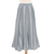 Cotton midi skirt, 'Blue Rain' - Striped Cotton Skirt from Thailand (image 2a) thumbail