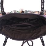 Cotton blend shoulder bag, 'Breathe Easy in Green' - Cotton Blend and Leather Trim Shoulder Bag