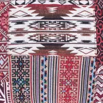 Cotton blend shoulder bag, 'Shopping Day in Red' - Cotton Blend Patchwork Shoulder Bag