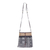 Leather-accented cotton blend sling bag, 'Intermission in Black' - Thai Black and White Cotton Blend Sling Bag (image 2a) thumbail