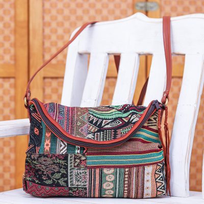 Women's Boho Sling Bag Chest Bag for Women, Green