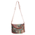 Leather accented cotton blend sling bag, 'Casual Lanna in Green' - Leather Accented Cotton Sling Bag from Thailand (image 2a) thumbail