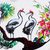 Hand-painted cotton and bamboo parasol, 'Tree of Love' - Hand-Painted Cotton Parasol with Bamboo Frame