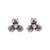 Silver stud earrings, 'Petite Garden' - Karen Silver Floral-Motif Stud Earrings thumbail