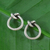 Silver button earrings, 'Forever Knot' - Karen Silver Infinity Knot Button Earrings thumbail