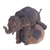 Teak wood sculpture, 'Elephant Soccer' - Artisan Crafted Teak Wood Elephant Sculpture