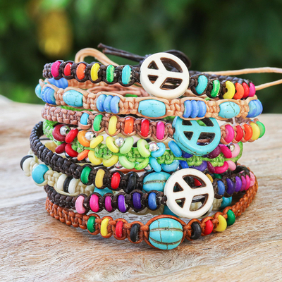 Handmade Friendship Bracelets - Vibrant Fabric Bracelets for Celebrati