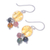 Quartz and tourmaline dangle earrings, 'Howling Moon' - Thai Quartz and Tourmaline Dangle Earrings (image 2c) thumbail