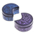 Dekorative Lackholzkisten, (Paar) - Blaue und violette dekorative Lack-Holzkisten (Paar)