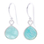 Amazonite dangle earrings, 'Clear View' - Amazonite and Sterling Silver Dangle Earrings thumbail