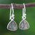 Labradorite dangle earrings, 'Romance Beach' - Labradorite and Sterling Silver Dangle Earrings