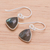 Labradorite dangle earrings, 'Romance Beach' - Labradorite and Sterling Silver Dangle Earrings (image 2b) thumbail