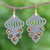 Gold-accented tiger's eye macrame dangle earrings, 'Hide Away' - Gold-Accented Tiger's Eye Macrame Dangle Earrings (image 2) thumbail