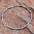 Sterling silver beaded bracelet, 'Petite Jewel in Blue-Green' - Sterling Silver and Karen Silver Beaded Bracelet (image 2b) thumbail