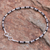 Onyx beaded bracelet, 'Petite Jewel in Black' - Thai Sterling Silver and Onyx Beaded Bracelet (image 2b) thumbail