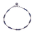 Lapis lazuli beaded bracelet, 'Softest Voice in Blue' - Sterling Silver and Lapis Lazuli Beaded Bracelet (image 2e) thumbail