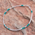Sterling silver beaded bracelet, 'Spiral Jetty in Blue-Green' - Hand Crafted Sterling Silver Beaded Bracelet (image 2) thumbail