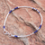 Lapis lazuli beaded bracelet, 'Spiral Jetty in Blue' - Thai Sterling Silver and Lapis Lazuli Beaded Bracelet (image 2b) thumbail
