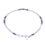 Lapis lazuli beaded bracelet, 'Spiral Jetty in Blue' - Thai Sterling Silver and Lapis Lazuli Beaded Bracelet (image 2e) thumbail